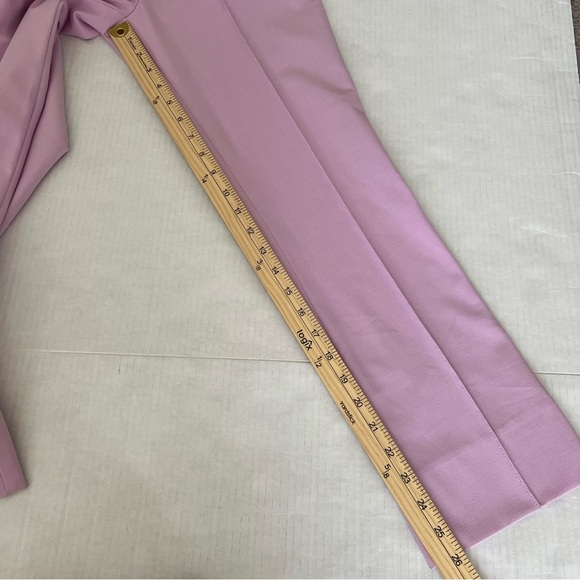 NWOT $428 Veronica Beard Kean Slim Leg Cropped Pant Trousers Barely Orchid SZ 2 - Picture 16 of 16